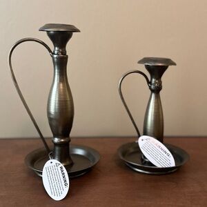 Vintage Style Set of 2 Candlesticks (NWT)